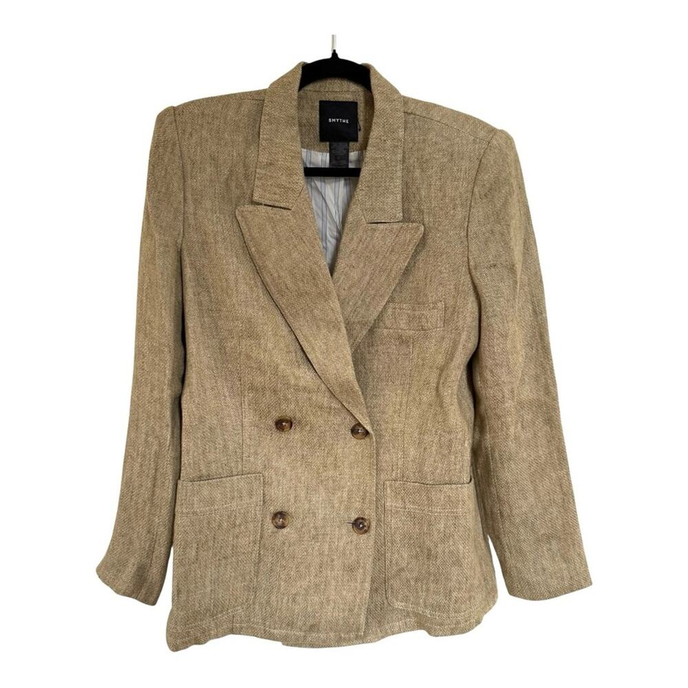 Smythe Unstructured Linen Blazer Size M